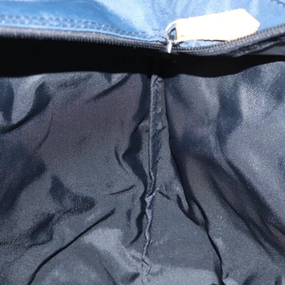 Burberrys Nova Check Blue Label Hand Bag Canvas Navy Auth ti1777 - Picture 12 of 16